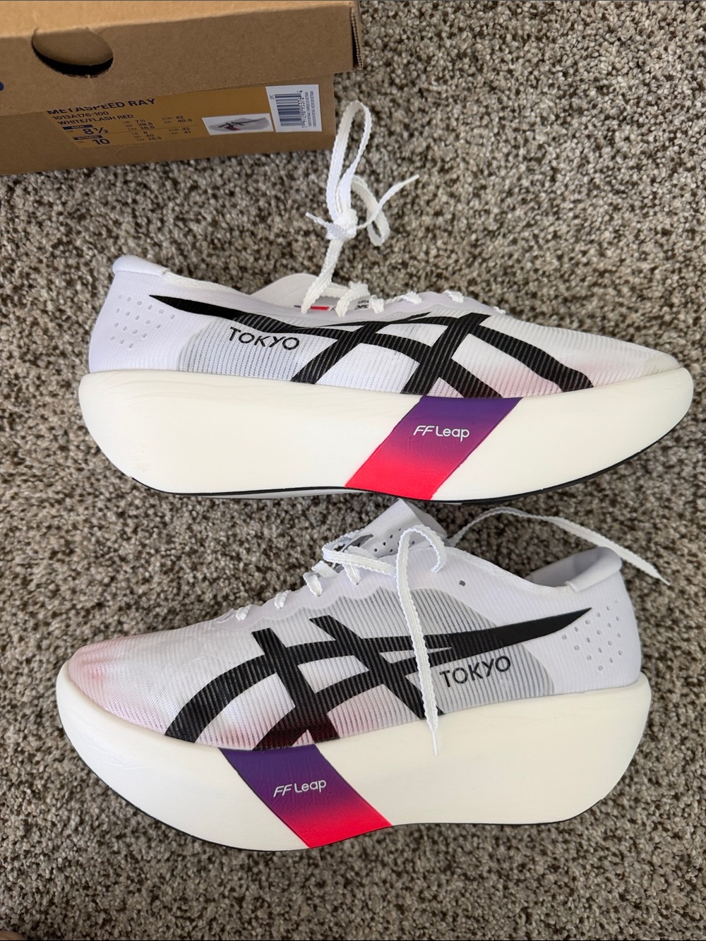 NWT Asics Metaspeed Ray Tokyo Racing Shoes - Picture 4 of 7